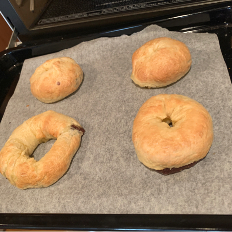 ホットケーキミックスで あんこベーグルのレシピ動画 作り方 Delish Kitchen