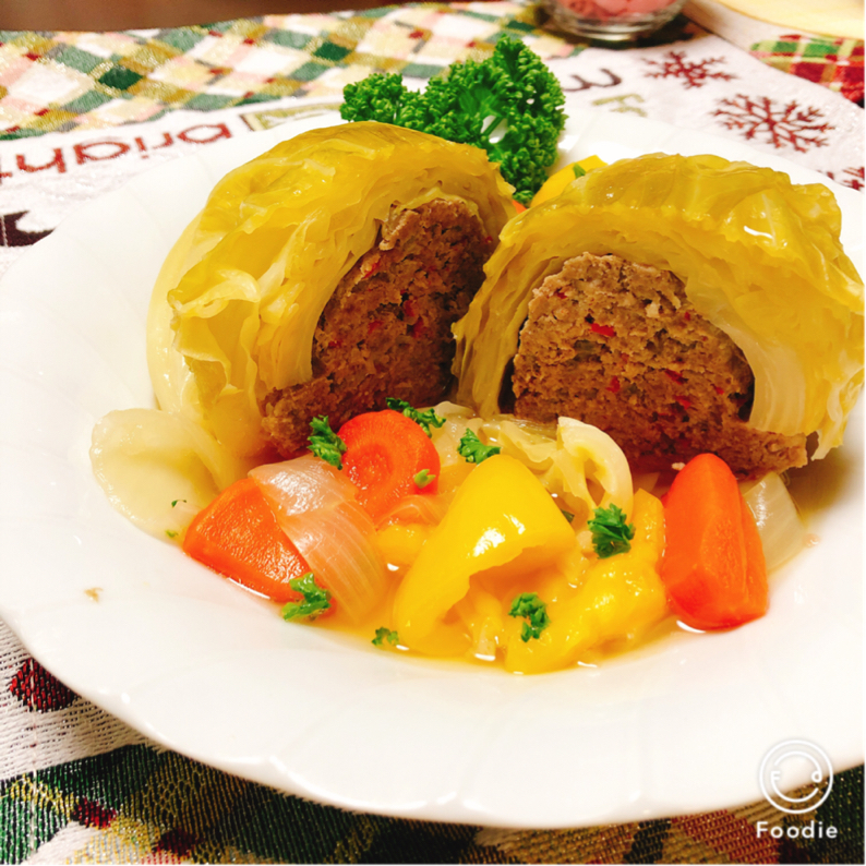 1 2個使い切り 巻かないコンソメロールキャベツのレシピ動画 作り方 Delish Kitchen