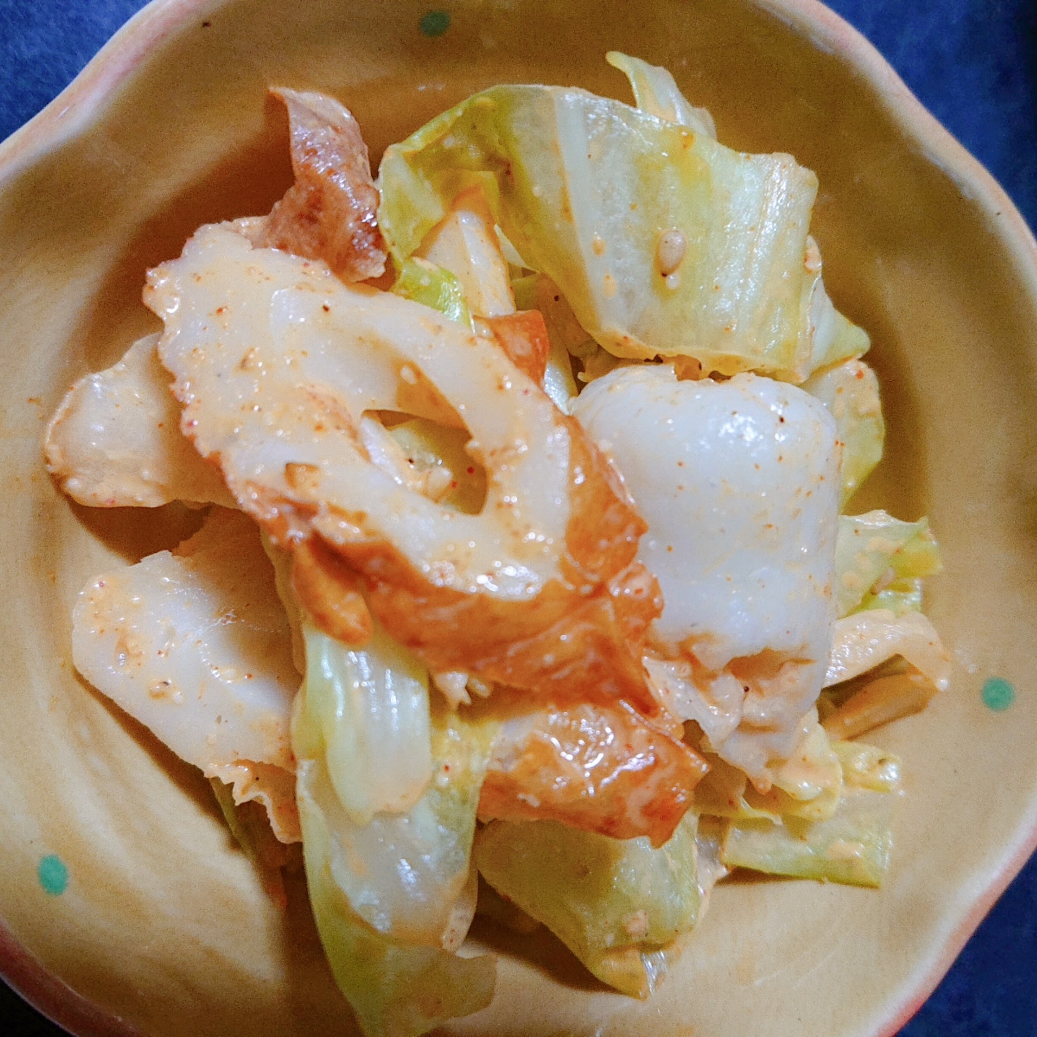 簡単おいしい ちくわとキャベツのコチュマヨあえのレシピ動画 作り方 Delish Kitchen