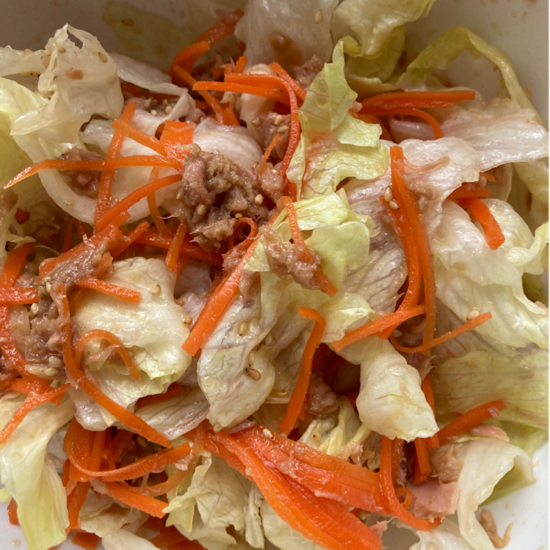 ごま油がポイント レタスとツナの中華風サラダのレシピ動画 作り方 Delish Kitchen