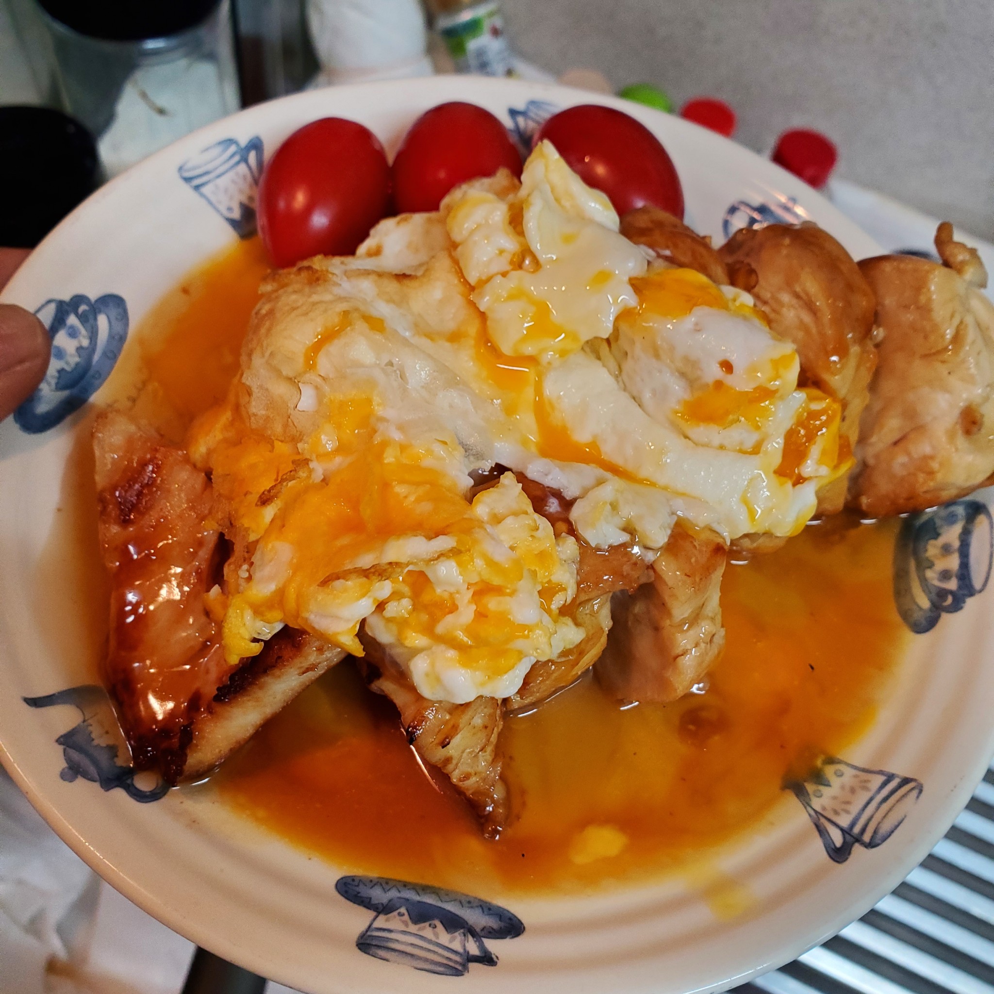 甘ウマ ご飯のお供に 鶏むね肉の月見照り焼きのレビュー Delish Kitchen