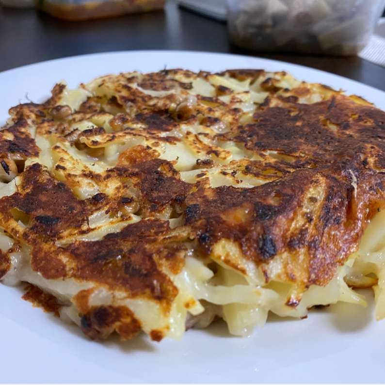 カリッと香ばしい 納豆の和風チーズガレットのレシピ動画 作り方 Delish Kitchen