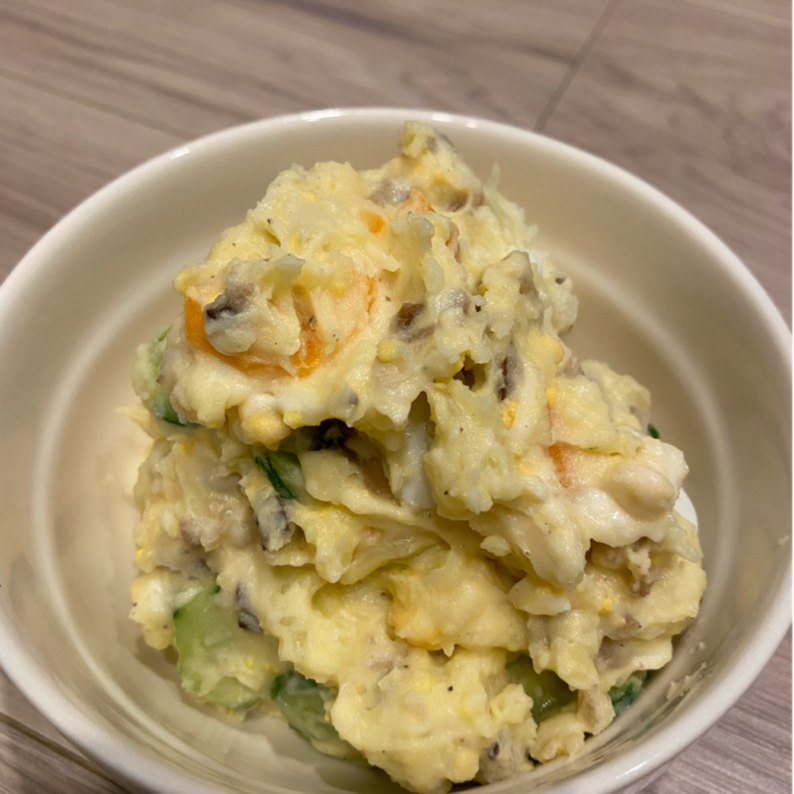 いぶりがっこがポイント 香るポテトサラダのレシピ動画 作り方 Delish Kitchen