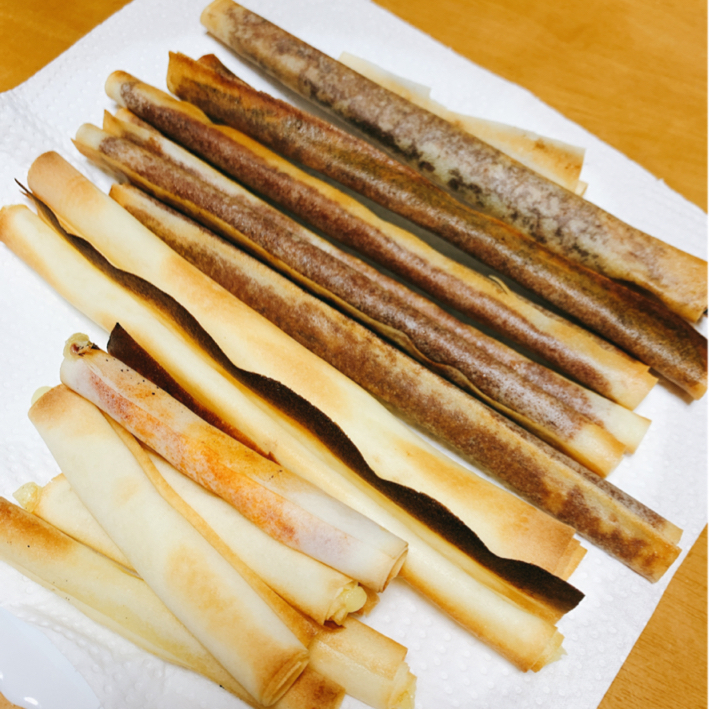パリパリ食感！ 春巻きの皮でチョコスティックのレシピ動画・作り方