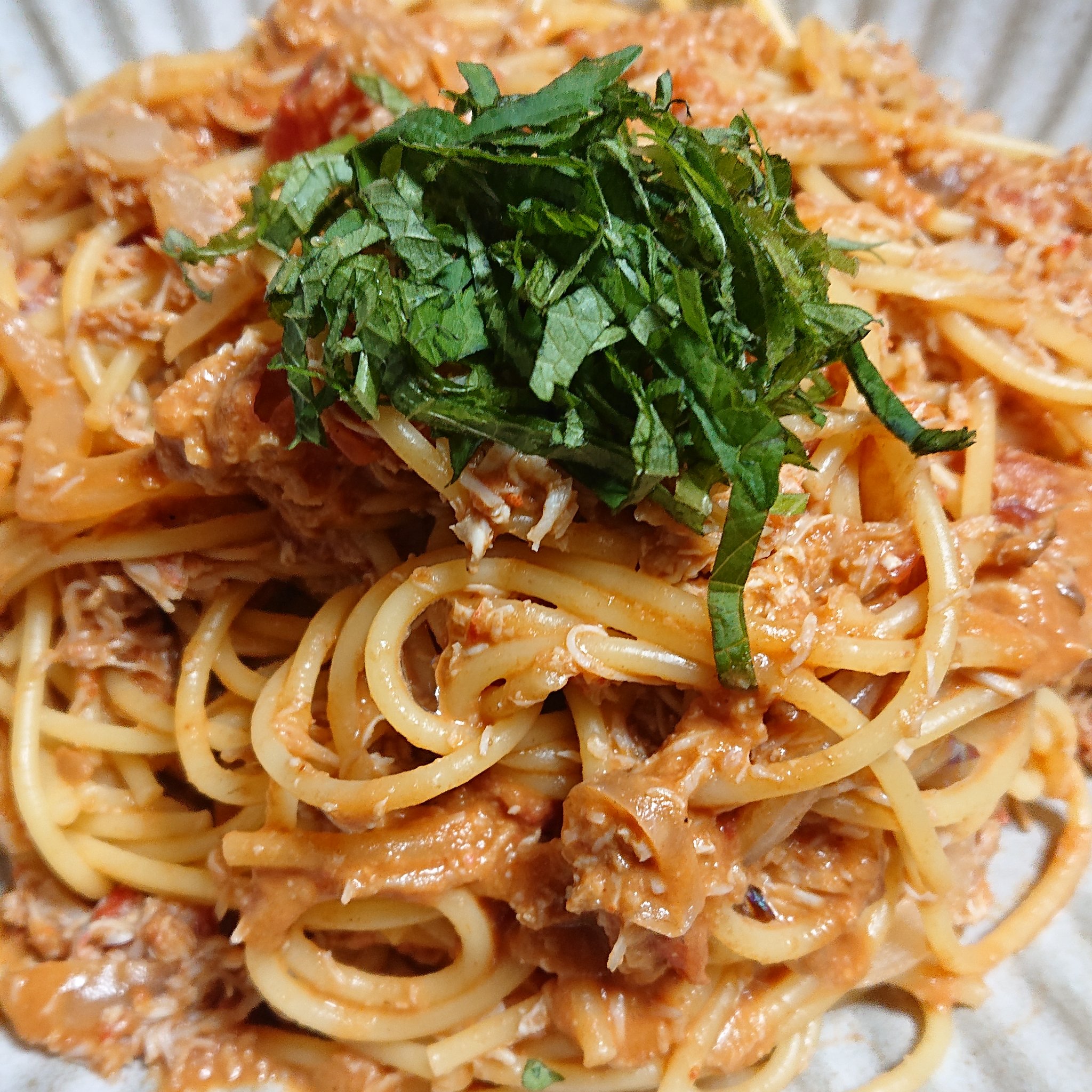 蟹 味噌 パスタ