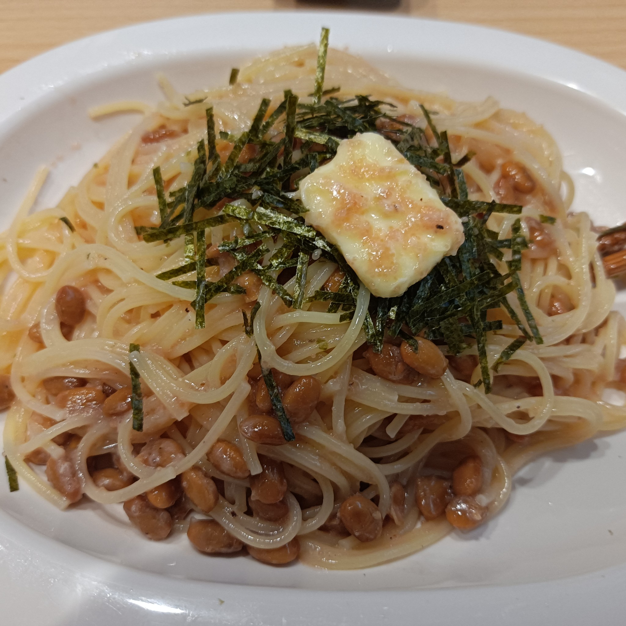 明太子 納豆 パスタ
