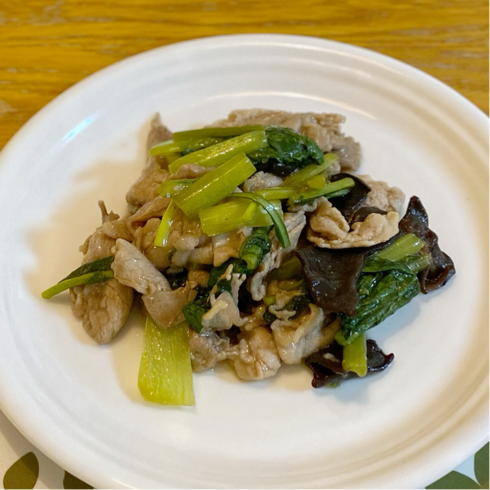 小松菜 豚肉 ポン酢
