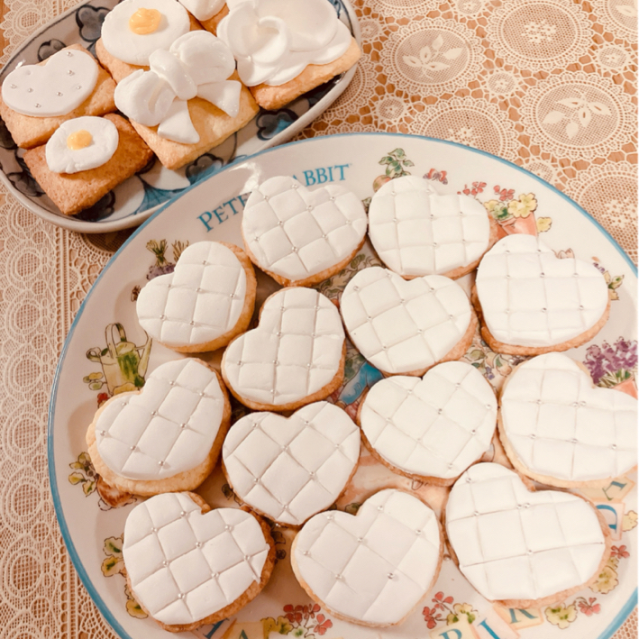 プレゼントにぴったり♡ キルティングハートクッキーのレシピ動画